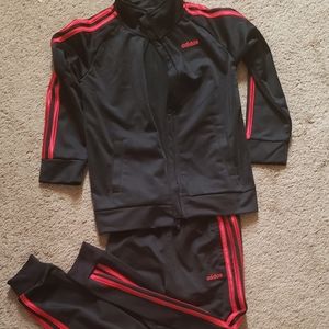 Addidas Zip Up and Pants Size 7